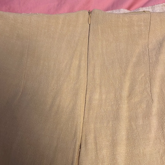 Linen wide leg high waist cropped pants - Picture 2 of 4